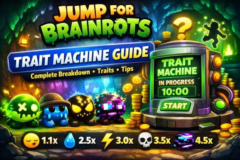 Jump for Brainrots Trait Machine Guide