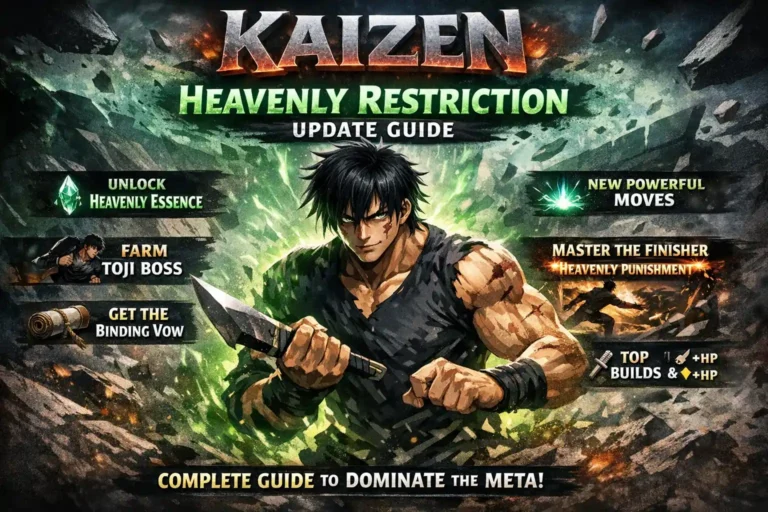 Kaizen Heavenly Restriction Update Guide