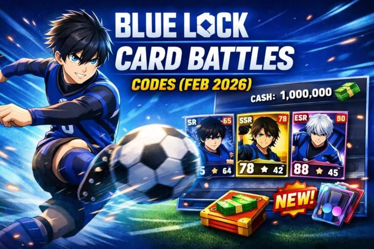 Blue Lock Card Battles Codes