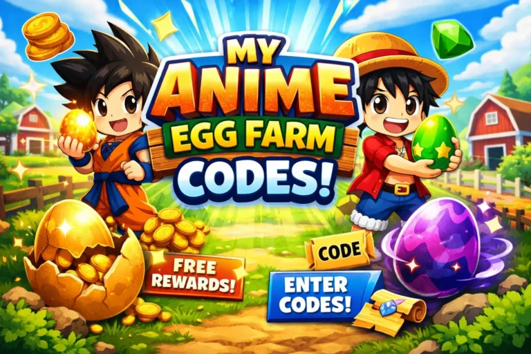My Anime Egg Farm Codes