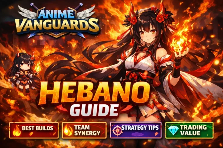 Anime Vanguards Hebano guide