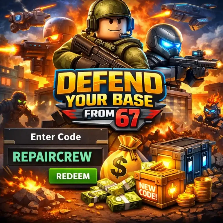 Roblox Defend your base from 67 codes
