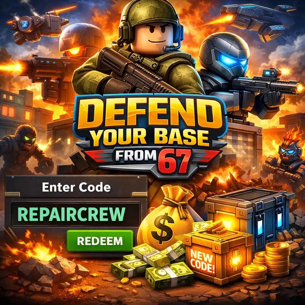 Roblox Defend your base from 67 codes
